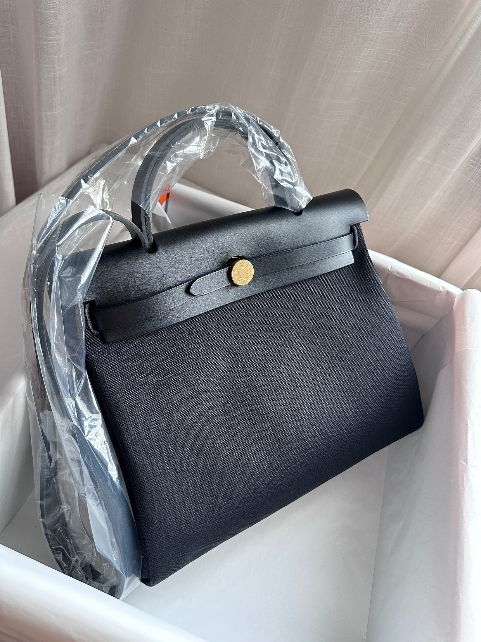 Hermes Herbag 31 Black GHW — authenticated Hermès Herbag 31 on WearIt